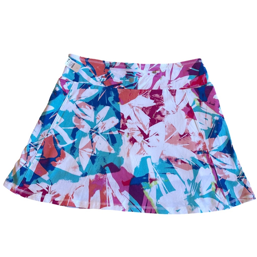 Talbots Large White Blue Maroon Skort NWT - Picture 2 of 10